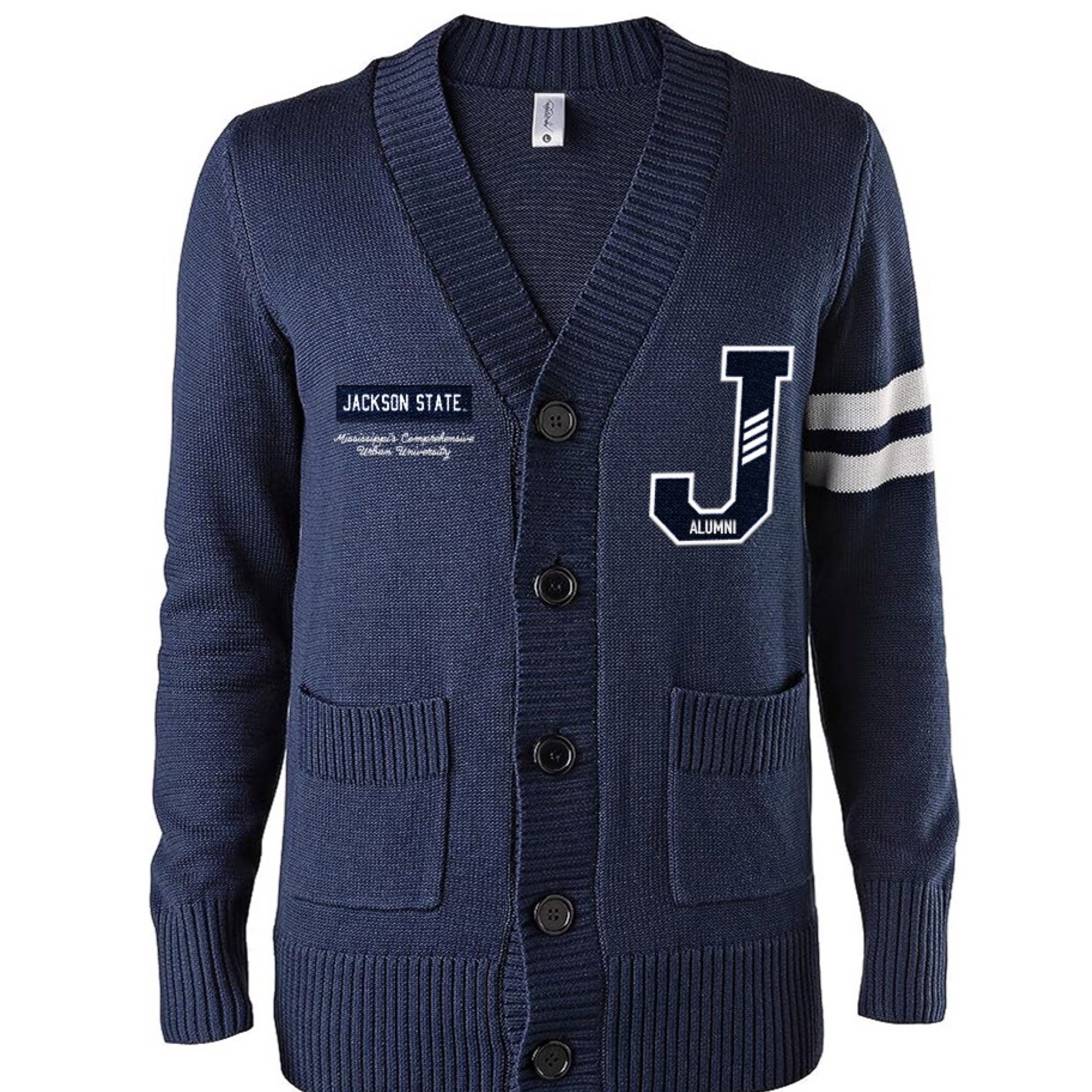 Jackson State Alumni Cardigan | ReedEnt Apparel Jackson State Alumni Cardigan | ReedEnt Apparel