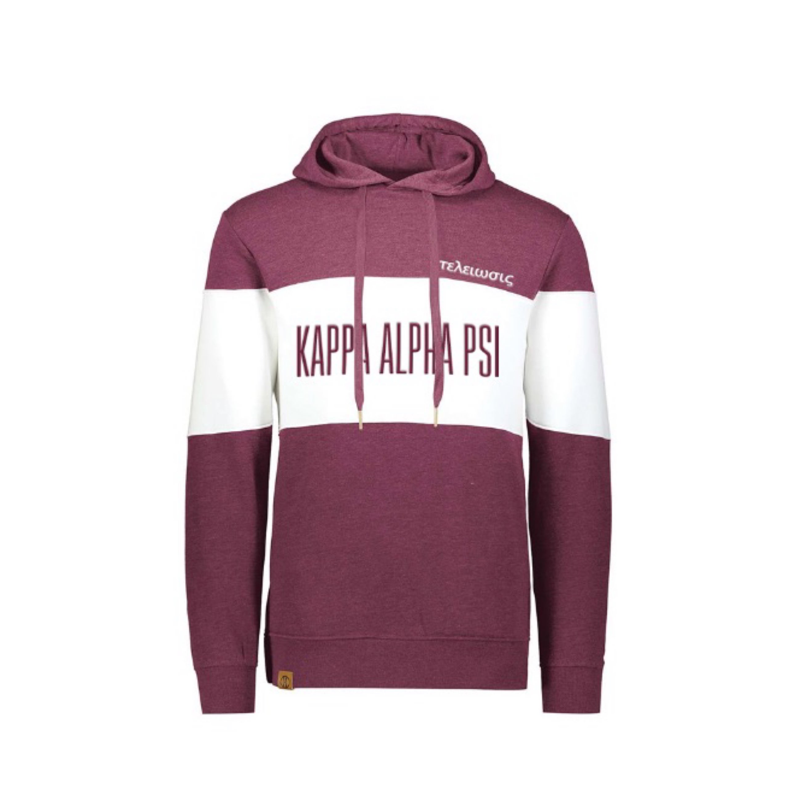 Burgundy kappa online hoodie